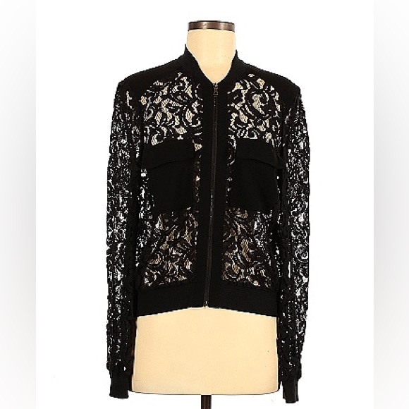 BCBGMAXAZRIA Cutout zip jacket - Picture 1 of 4